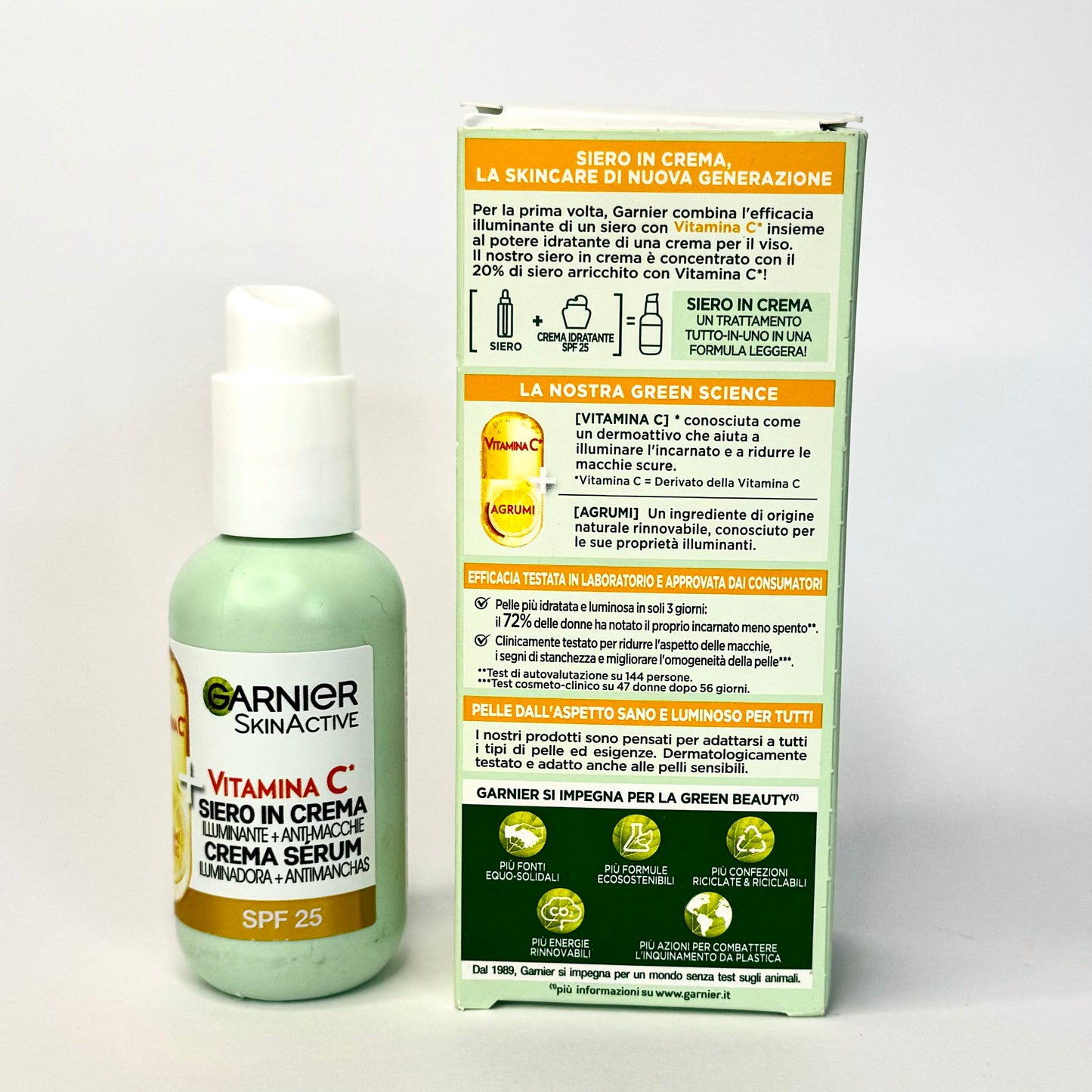 GARNIER - Skin Active Vitamin C - 2 in 1 Illuminante Siero in Crema 50ml