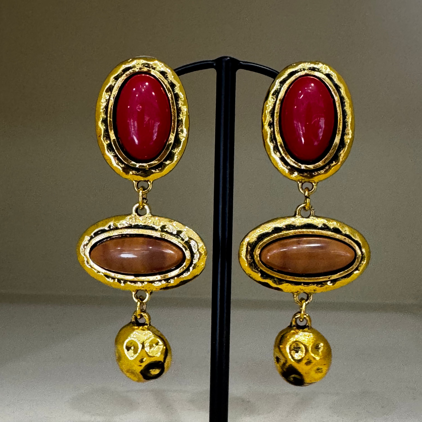 Orecchini Rosso Imperiale