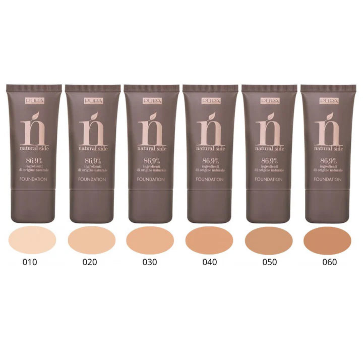 PUPA - Fondotinta Natural Side - Fondotinta fluido perfezionatone