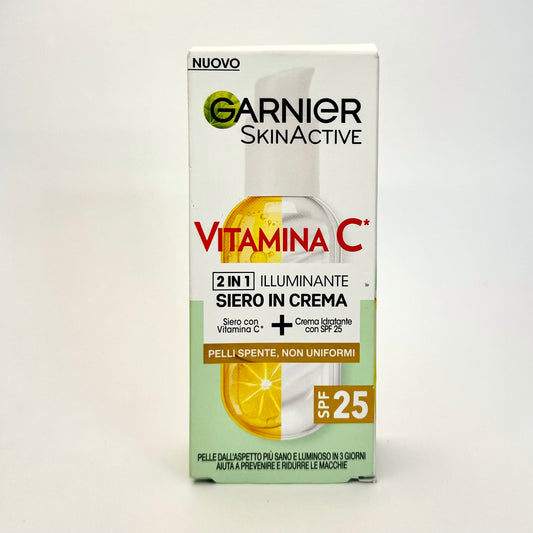 GARNIER - Skin Active Vitamin C - 2 in 1 Illuminante Siero in Crema 50ml